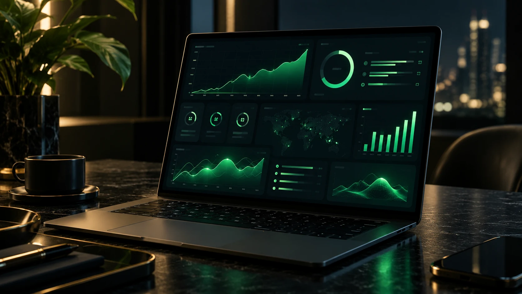 Capital dashboard visual